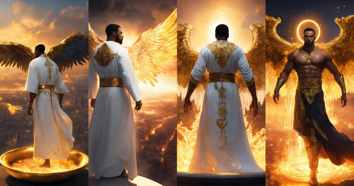 Lexica - Illustrate a view of a handsome strong black man wearing a ...