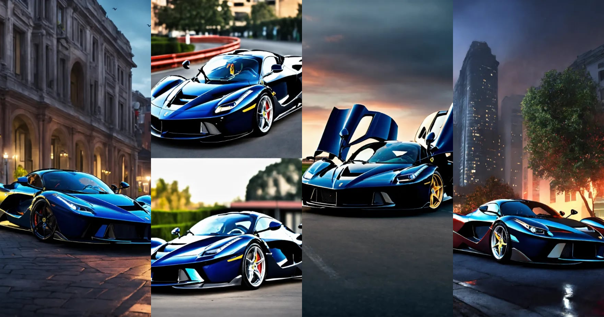 Lexica - Ferrari LaFerrari as BATMAN, realistic