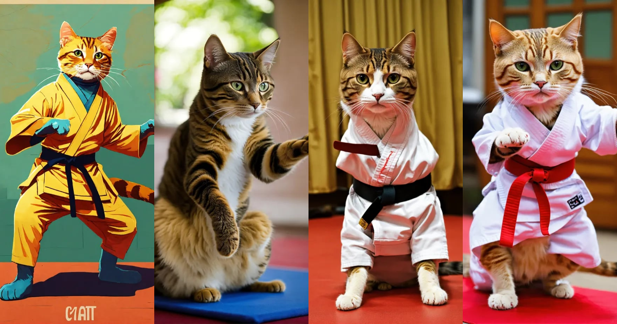 Lexica - Cat is Karate Instructor