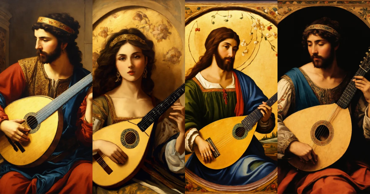 Lexica - Bouzouki Renaissance painting