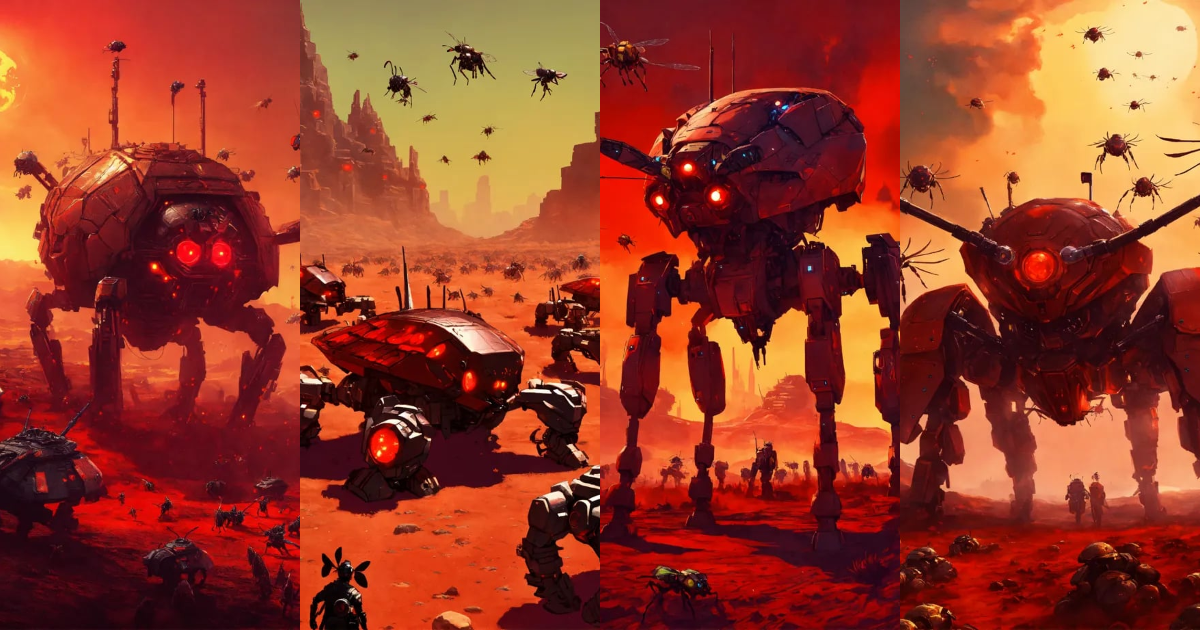 Lexica - Hundreds of mean looking hive minded insect war machines ...