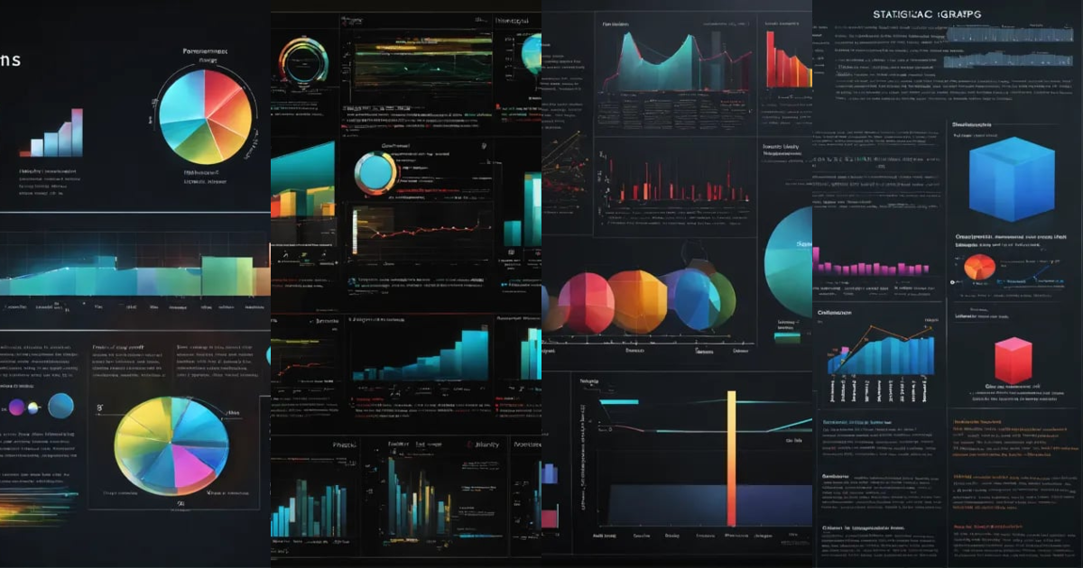 Lexica - Glossary of statistical graphs terms , black background, shiny ...