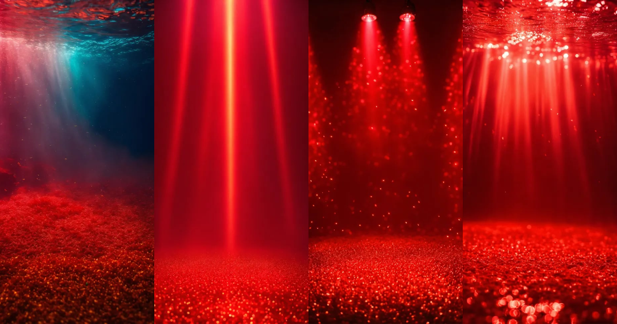 Lexica Red background with underwater lights