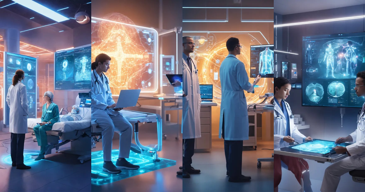 Lexica - Create an image depicting a doctor in a modern medical setting ...
