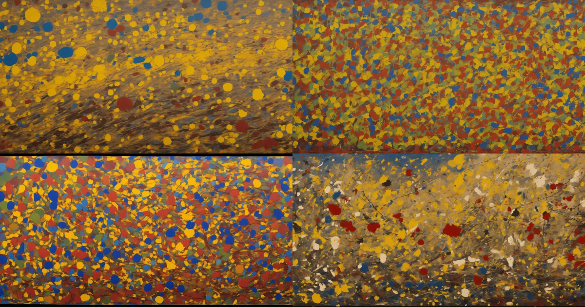 Lexica - George Washington in the style of Jackson Pollock