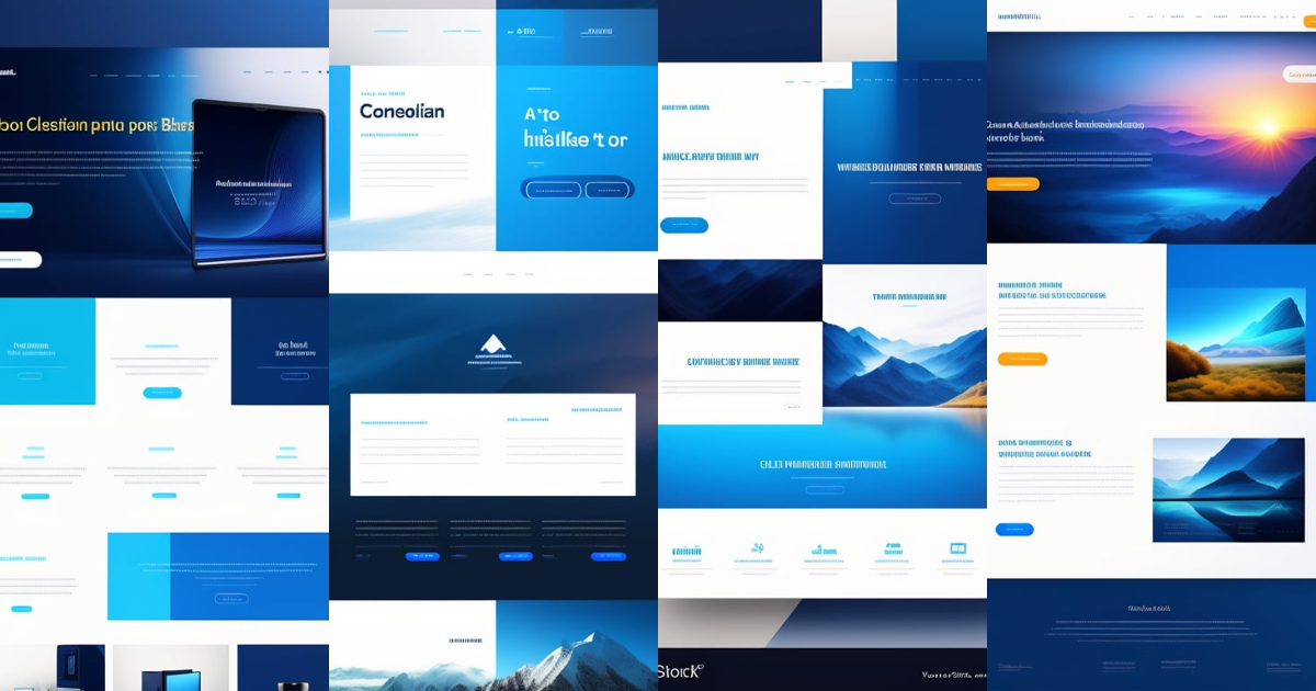 Lexica - Minimalistic clean website brand design portal, blue ...