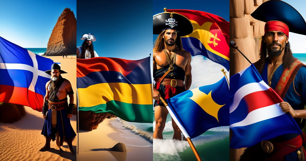 Lexica - Pirate squing with a beautiful uruguayan flag