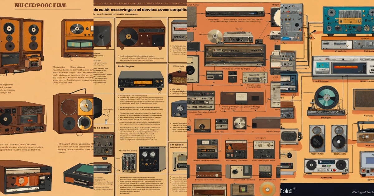 Lexica - I want the audio recording devices in one combined picture 1 ...