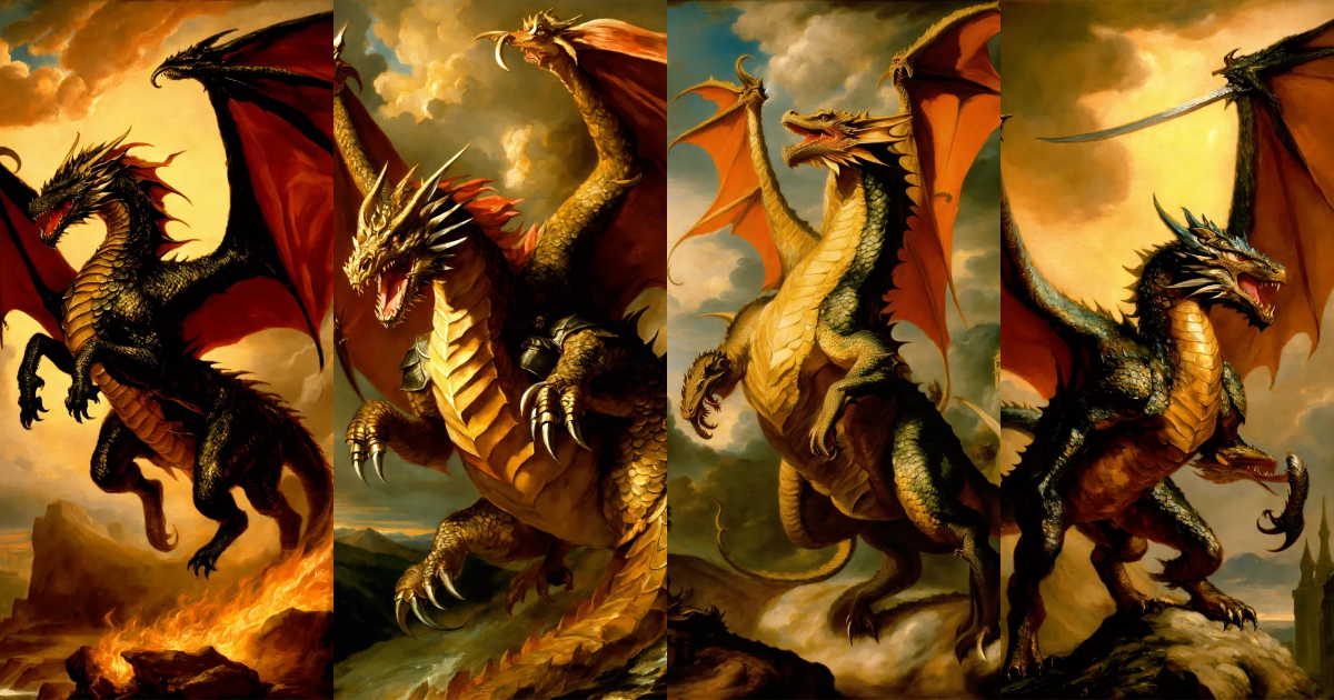 Lexica - Aegon the conqueror riding his dragon Balerion by Peter Paul ...